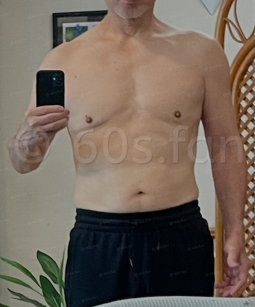 筋トレ開始から約3ヶ月後の体型（71歳・途中経過の記録）