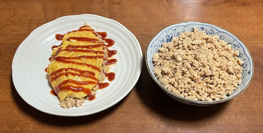 そぼろオムレツ