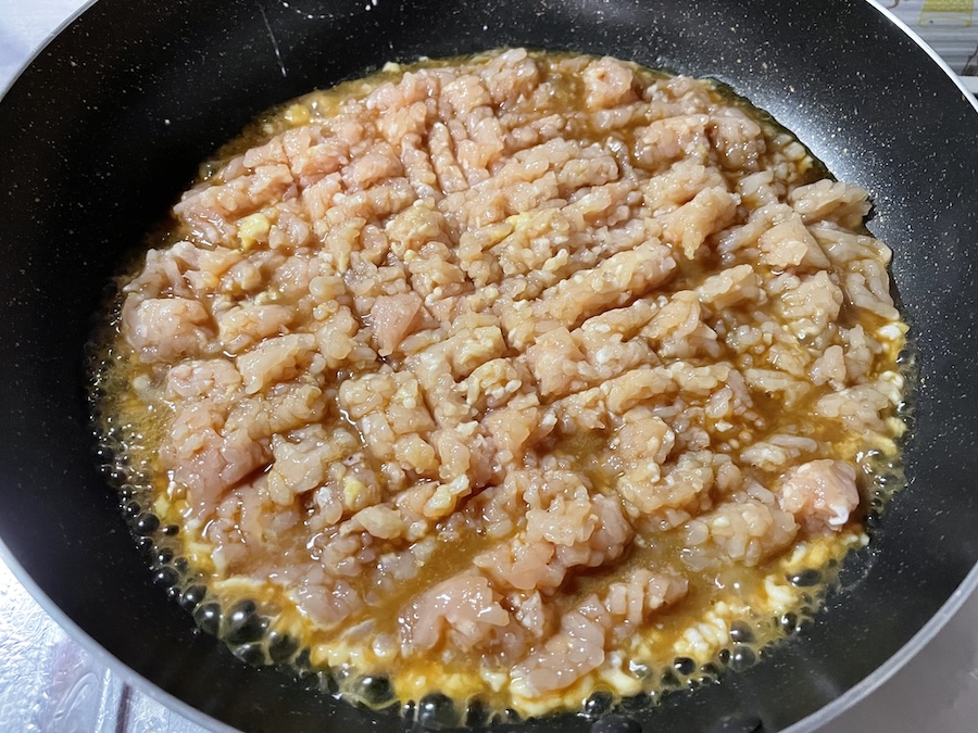 鶏そぼろ 作り方 手順2